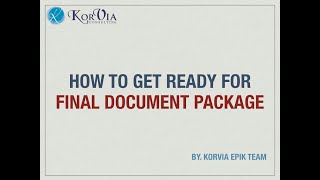 EPIK Application  How to prepare Final Documents Webinar [upl. by Barayon]