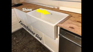 How to Install a Farmhouse Sink [upl. by Lenes]