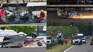 Biggest Motorsport Crashes Of 2023 Part 1 Of 3 [upl. by Ettesoj]