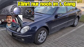 Schaltet nicht mehr hoch Fährt nur noch im 1 Gang  Abs Esp Fehlerlampe leuchtet W211 [upl. by Nimajeb]