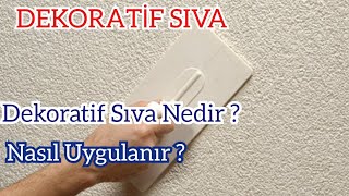 Dekoratif Sıva Nasıl Çekilir [upl. by Irtimd]