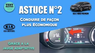 Astuce 2 Kia E niro Conduire plus économiquement grâce à la jauge adaptative [upl. by Ahsiekam162]