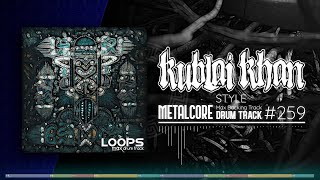 Metalcore Drum Track  Kublai Khan Style  135 bpm [upl. by Jeanine]