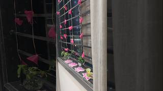 Diwali Decoration ideas । Window Decor ideas । Diy ideas for Diwali art diy shorts diwali [upl. by Anwahsar]