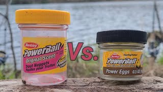 PowerBait Power Eggs Vs Trout Nuggets Bottom Fishing Trout [upl. by Eyahsal]