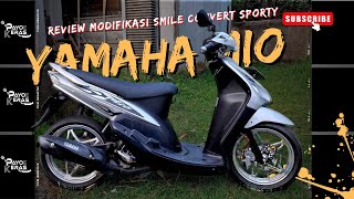 Review Modifikasi Mio Smile Convert Sporty❗️ [upl. by Analah49]