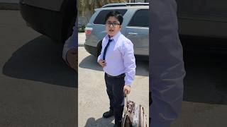 Back to School  Afraz Grade 6 and Masab Grade 4  PISES 1stday [upl. by Eslek]