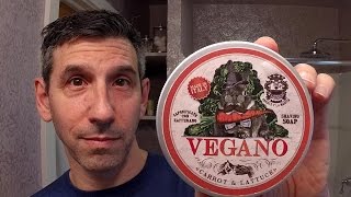 Abbate y La Mantia quotVeganoquot saffron shaving soap [upl. by Randy]