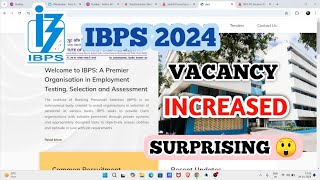 IBPS Vacancy Increased🔥 ibps ibpspo [upl. by Nosnirb499]