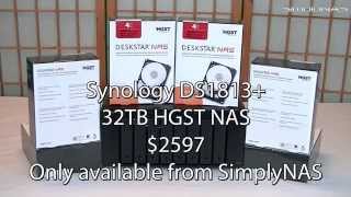 Synology DS1813 with 32TB HGST NAS  Special Offer [upl. by Nyltac]