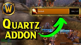 BEST Custom Cast Bar Addon  WoW Quartz Addon Guide [upl. by Bara]