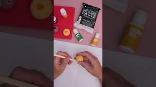 How to make icing pumpkin cake sugar toppers using The Sugar Paste fondant by ACakeOnLife Halloween [upl. by Lyj932]