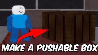 How to make a 📦PUSHABLE BOX📦 in 🐷⚒️PIGGY BUILD MODE ⚒️🐷 [upl. by Acimak]