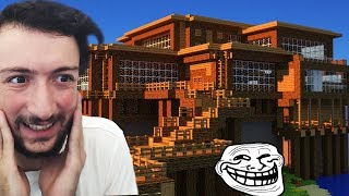 MINECRAFTTA YENİ EVİM  muhammeti trolledik hepimizi banlıyordu [upl. by Gerek]