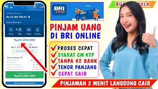 Cara Pinjam Uang di BRIMO Terbaru 2024  Pinjaman Online BRI [upl. by Rigdon]