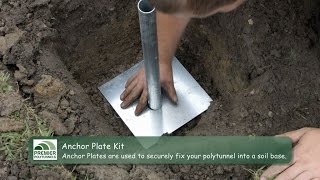 Foundations for Polytunnels  Anchor Plates  Base Plates [upl. by Erodasi]