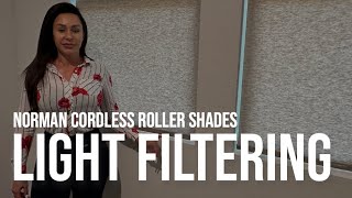 Norman Cordless Light Filtering Roller Shades [upl. by Akenit]