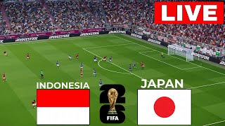 🔴LANGSUNG Indonesia vs Jepang I Kualifikasi Piala Dunia AFC 2026  STREAMING LENGKAP I efootball [upl. by Ahsak897]