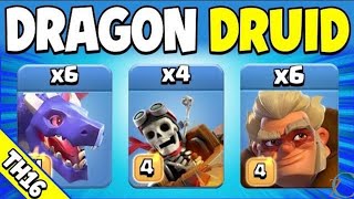 Th16 Root Rider Nerf No worries  Use Druid Dragon rider attack strategy  clash of clans [upl. by Gnivri]