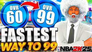 FASTEST 99 OVERALL METHOD IN NBA 2K25 [upl. by Amapuna24]