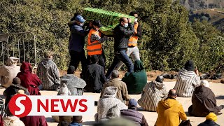 Moroccans say farewell to boy who died in well [upl. by Ellahcim38]