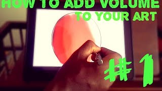 Sketchbook pro tutorial How to add volume [upl. by Denman]