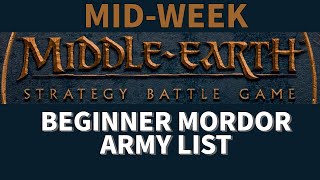 Middle Earth For Beginners  600pt Mordor Army List [upl. by Ylaek]