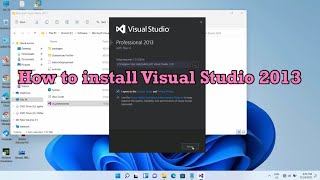 How to install Visual Studio 2013 By Technical amp Sharing [upl. by Thorr615]