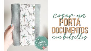 Coser un PORTA DOCUMENTOS con bolsillos  regalos para bebés [upl. by Johnathon]