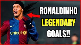 THE TOP 10 GOALS THAT MADE RONALDINHO A LEGEND goals ronaldinho [upl. by Robma]