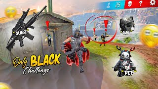 Only BlacK🖤 Color Challenge 😮 Op 1 Vs 4 Gameplay 🤯 Free Fire [upl. by Erving]