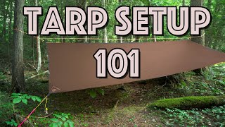 Camping Tarp Setup for Beginners [upl. by Cirri]