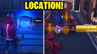 How To Get LIGHTSABERS In Fortnite Where To Find Location [upl. by Annonyw]