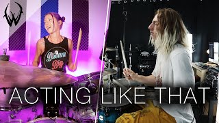 Wyatt Stav Ft Lindsey Ward  YUNGBLUD  Acting Like That Drum Cover [upl. by Uile58]