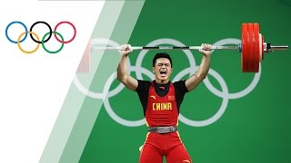 Chinas Shi lifts to Mens 69kg gold [upl. by Leumas]