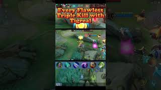 🔥Every Flawless Triple Kill with Tigreal Unleashing My Damage Build in Clips mobilelegends mlbb [upl. by Erlinna]