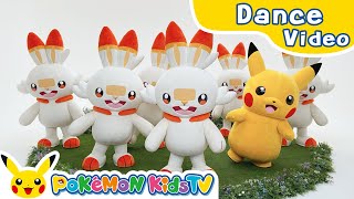 Scorbunny Dancing Dance ver  Kids Dance Song  Nursery Rhyme  Kids Song  Pokémon Kids TV​ [upl. by Neumark]