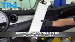 How to Replace Cabin Air Filter 20072013 Mini Cooper [upl. by Norehc992]