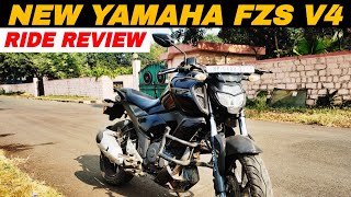 New Yamaha FZS V4 White 2024 First Ride Review [upl. by Anton7]