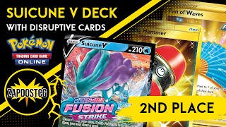 2nd Place Suicune V Deck Dominates Opponents Without Ludicolo Pokemon TCG [upl. by Ruy]