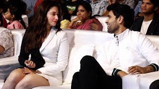 Tamannaah And Adivi Sesh Exclusive Visuals Gurthunda Seethakalam Pre Release Event  Satyadev  FL [upl. by Enneicul]