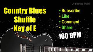 E Country Blues Shuffle Backing Track  160 BPM Country Blues Shuffle Backing Track [upl. by Steffin]