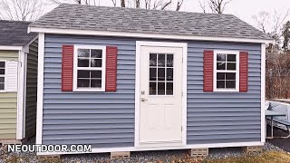 💙💙10x14 SHED  SHE SHED  MAN CAVE  STORAGE IDEAS  VIRTUAL SHED TOUR 33 [upl. by Athiste381]