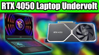 Undervolt your Laptop RTX 4050 for more FPS and Lower Temperature  Tutorial [upl. by Gowrie16]