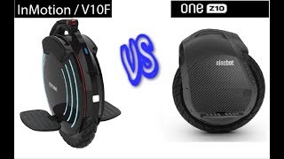 Inmotion V10F VS Ninebot One Z10  Full Comparison [upl. by Consuelo]