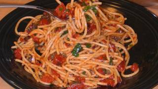 Spaghetti alla Puttanesca with Michaels Home Cooking [upl. by Gae861]