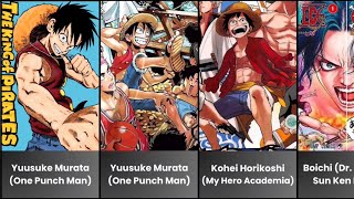 One Piece Characters drawn by other Famous Mangaka’s [upl. by Lesnah]