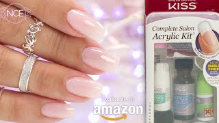 Nail Pro Tests Kiss Complete Acrylic Kit Plus 3 Weeks Later Review [upl. by Saitam]