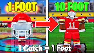 Gaining 1 Foot For Each Time I Catch The Ball In NFL Universe Football [upl. by Aikas910]