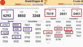 171124 Gd Lotto Chart  9Lotto Chart Today  Grand Dragon Lotto 4D Chart  9Gd Lotto 4d Win Proof [upl. by Welby]